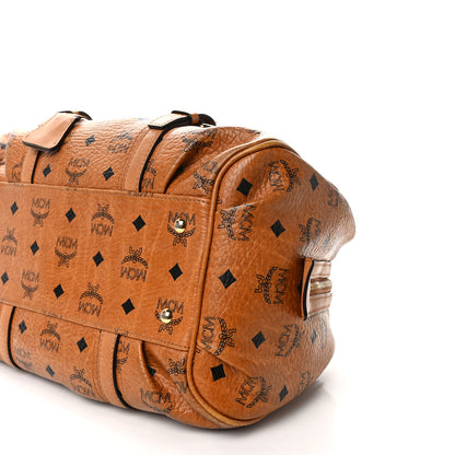 MCM Visetos Boston Bag Cognac 9 of 12
