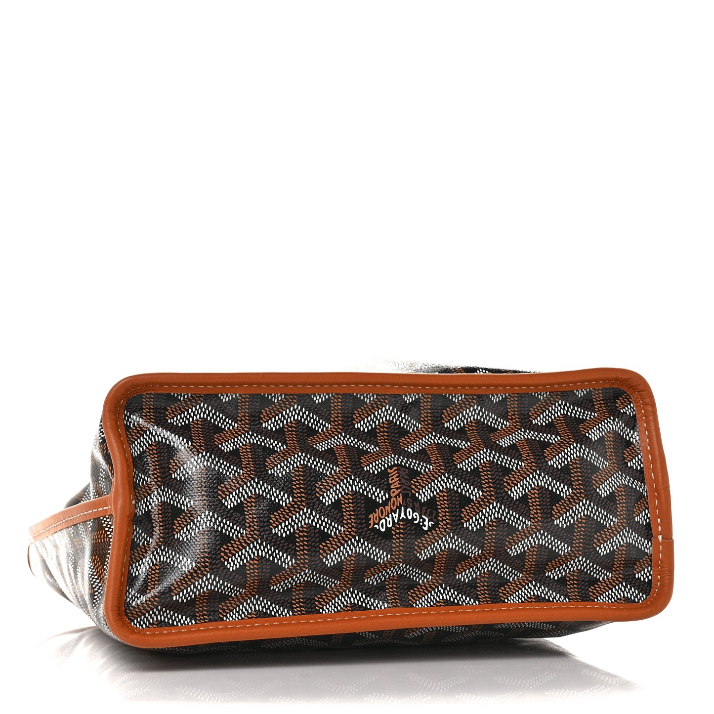 Goyardine Reversible Mini Anjou Black Gold