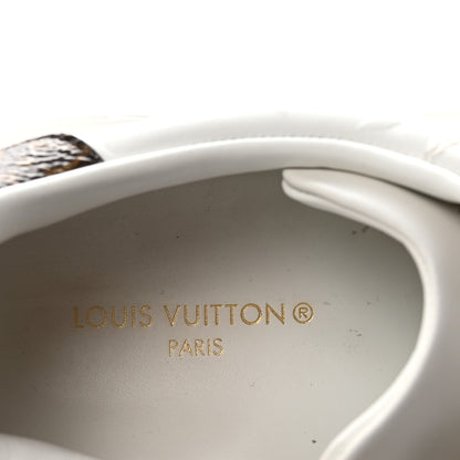 Louis Vuitton Lambskin Embossed Monogram Time Out Sneakers 40 White 8 of 9