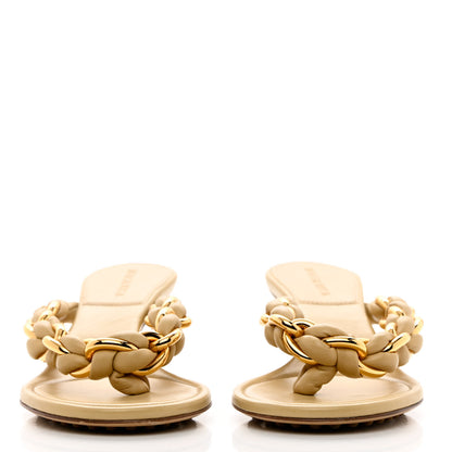 Bottega Veneta Nappa Dot Sandals 39 Cane Sugar 2 of 11