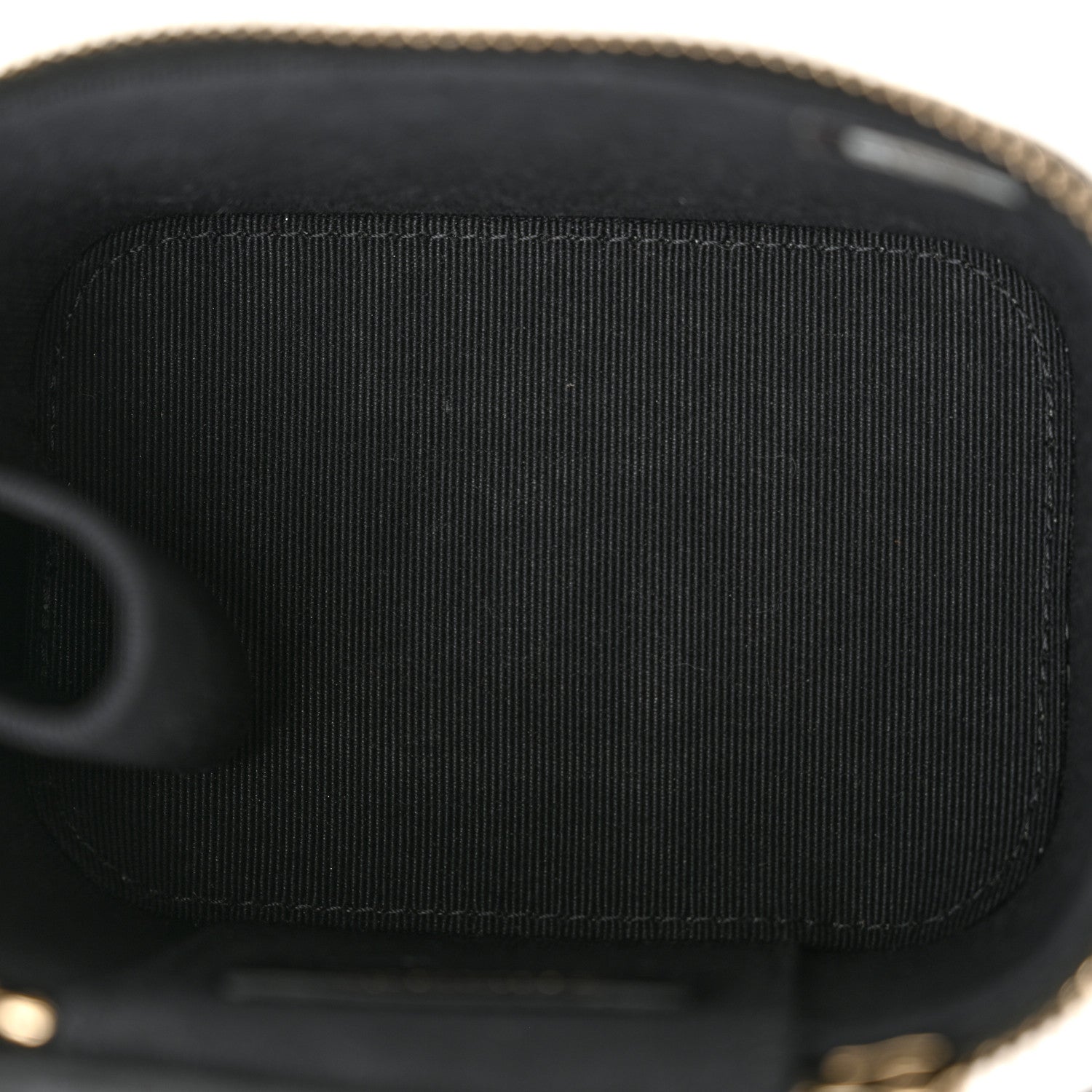 Chanel Lambskin Quilted Top Handle Mini Vanity Case With Chain Black 11 of 12