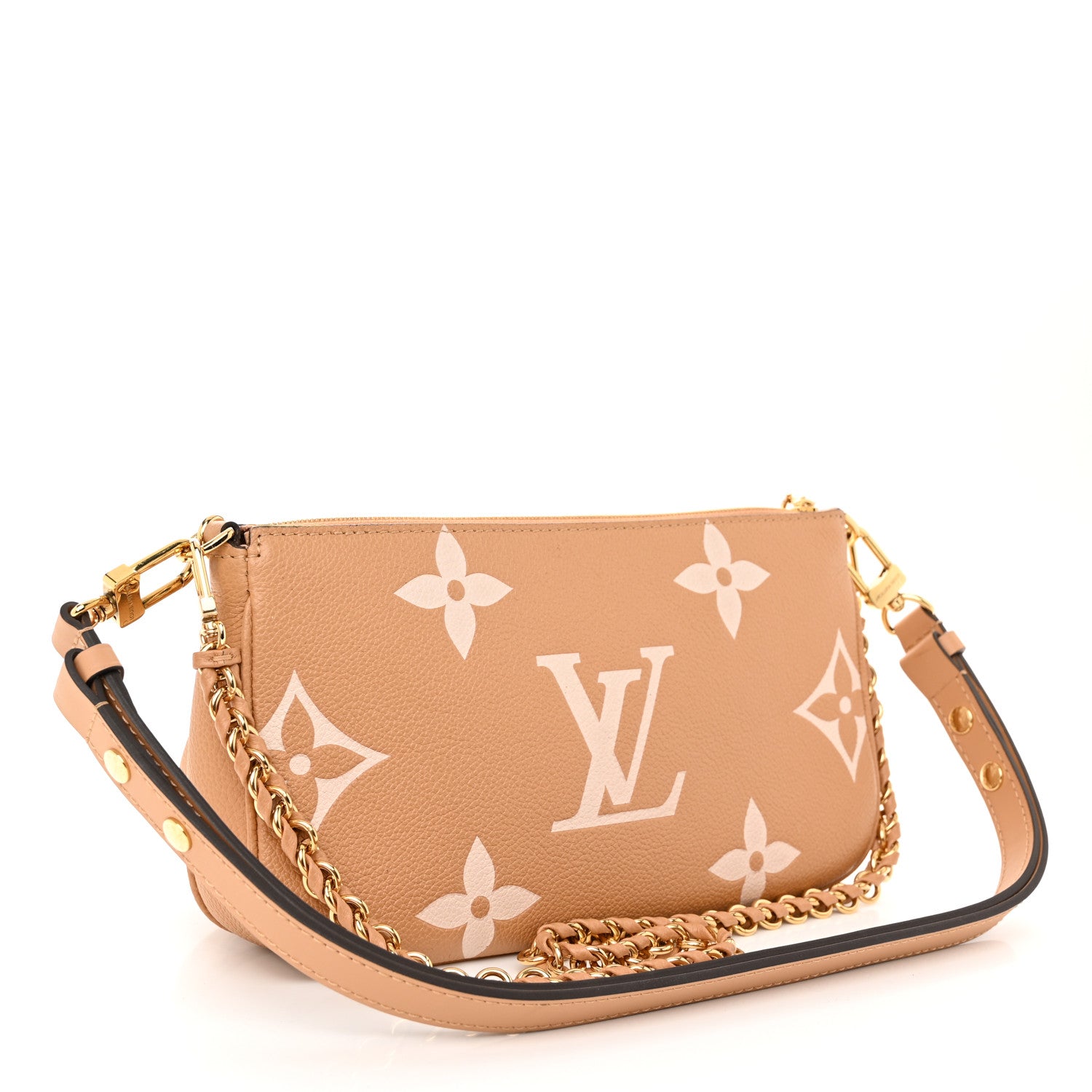 Louis Vuitton Empreinte Monogram Giant Multi Pochette Accessories Arizona Creme 3 of 10