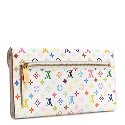 Louis Vuitton Monogram Multicolor Eugenie Wallet White Anie 3 of 6