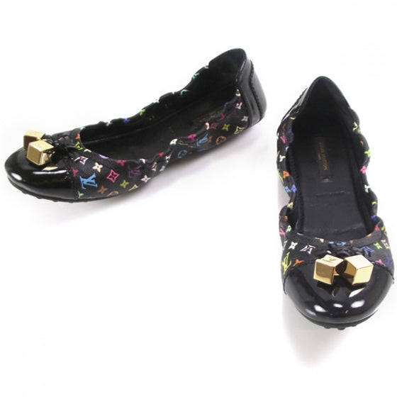 Louis Vuitton Monogram Multicolor LOVELY Ballet Flats Black 39 1 of 8
