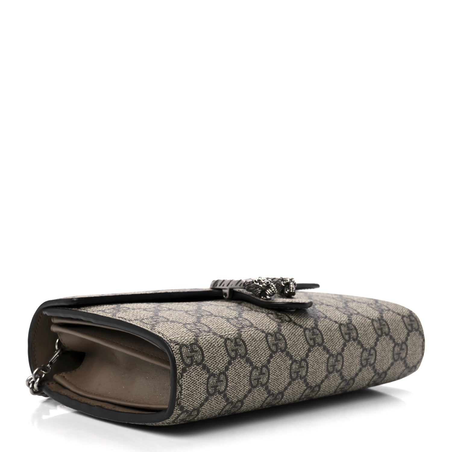Gucci GG Supreme Monogram Mini Dionysus Chain Wallet Beige Taupe 3 of 14
