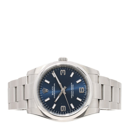 Rolex Stainless Steel 34mm Oyster Perpetual Watch Blue 114200 2 of 4