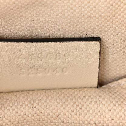 Gucci Canvas Herbarium Print Ribbon Top Handle Bag Pink White 7 of 10