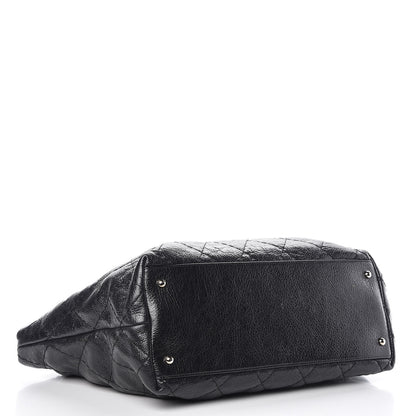 Chanel Glazed Calfskin Large On The Road Tote Black 5 of 12