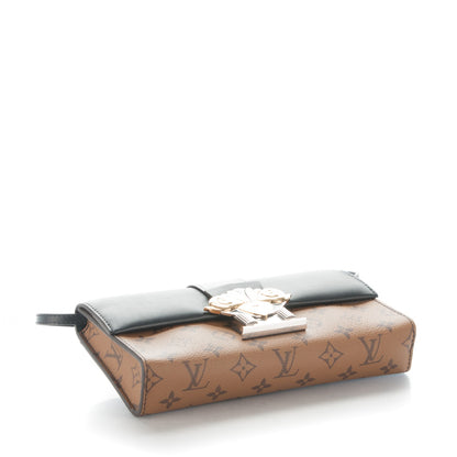 Louis Vuitton Calfskin Reverse Monogram Column Clutch 4 of 7