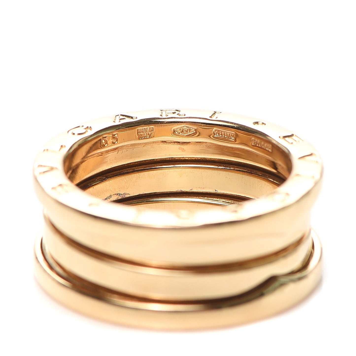 18K Yellow Gold B.Zero1 Three-Band Ring 53 6.5