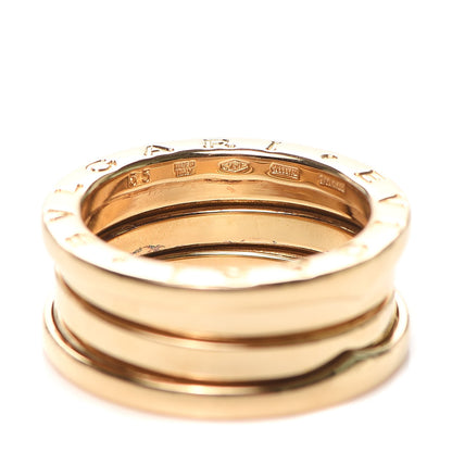 Bulgari 18K Yellow Gold B.Zero1 Three-Band Ring 53 6.5 5 of 5