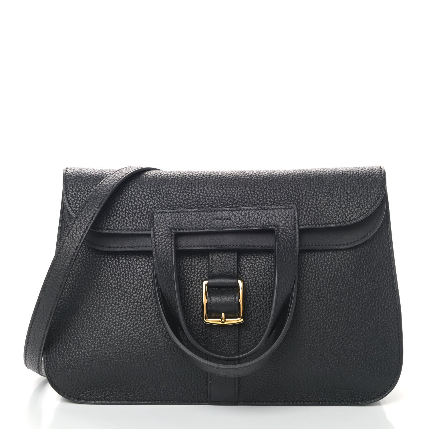 Hermes Taurillon Clemence Halzan 31 GM Black 2 of 9