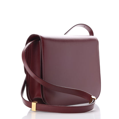 Celine Box Calfskin Medium Classic Box Flap Bag Burgundy 3 of 12