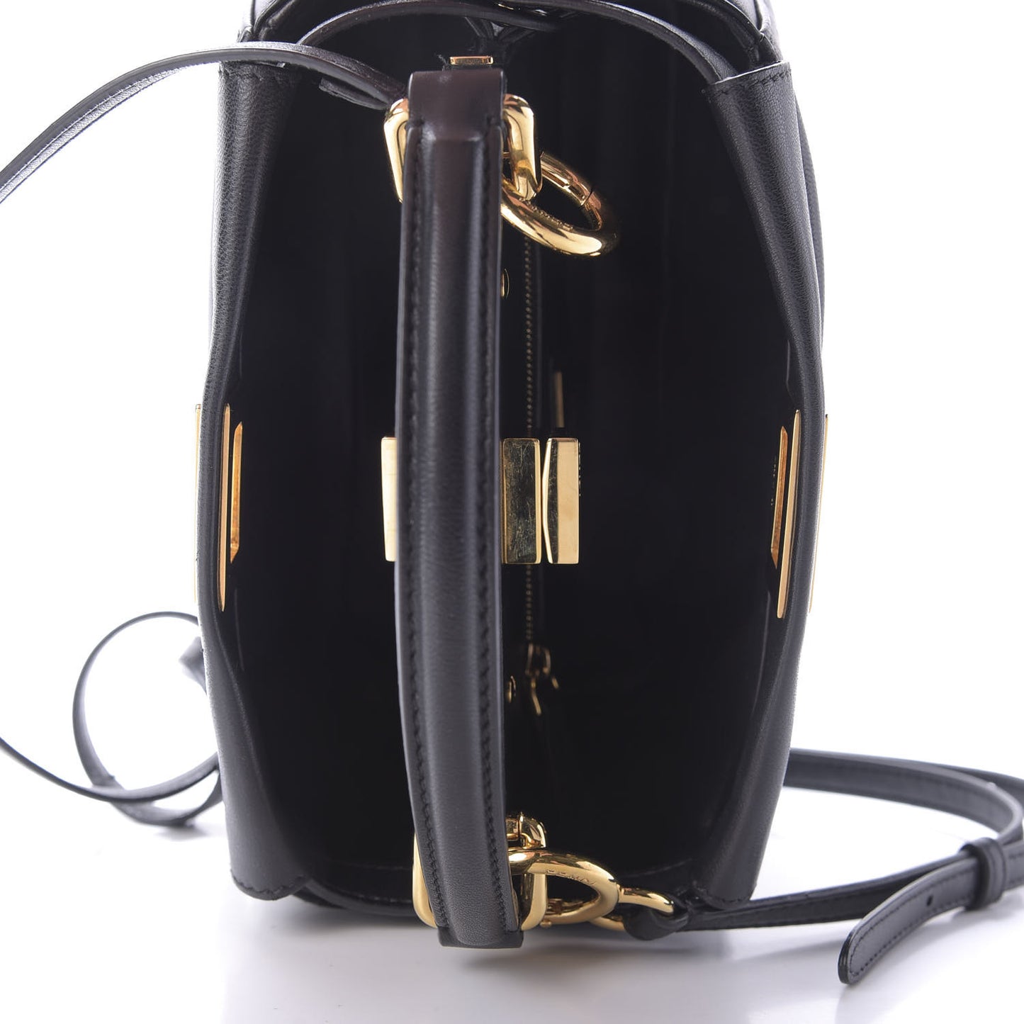Nappa Mini Peekaboo Iconic Satchel Black