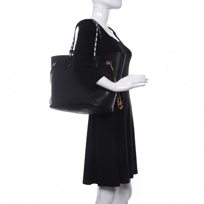 Louis Vuitton Empreinte Monogram Giant Wild At Heart Neverfull MM Black 2 of 11