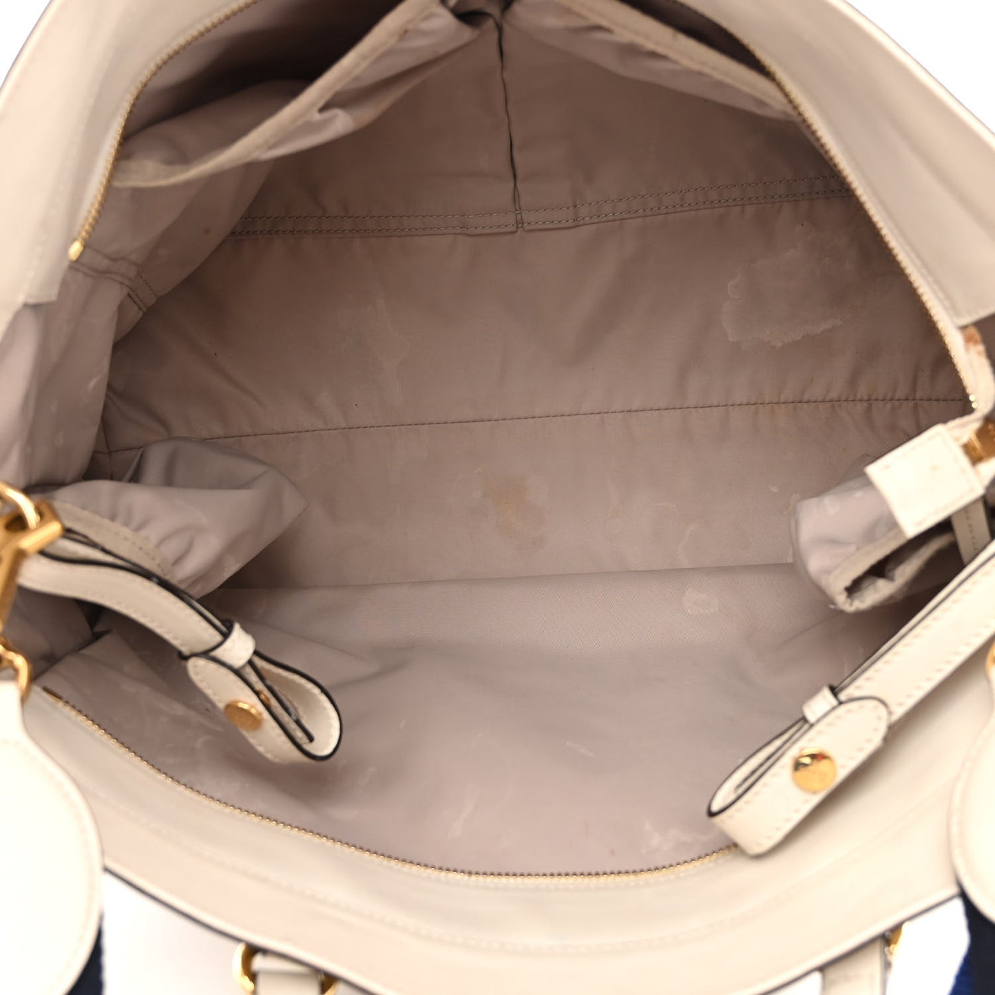Soft GG Supreme Monogram Diaper Bag White