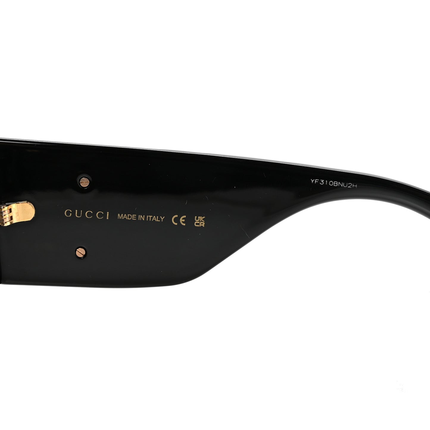 Acetate Rectangular Sunglasses GG0811S Black