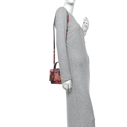 Salvatore Ferragamo Grained Calfskin Batik Printed Gancini Mini Top Handle Crossbody Bag Multicolor 2 of 10