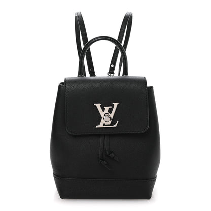 Louis Vuitton Calfskin Lockme Mini Backpack Black 1 of 9