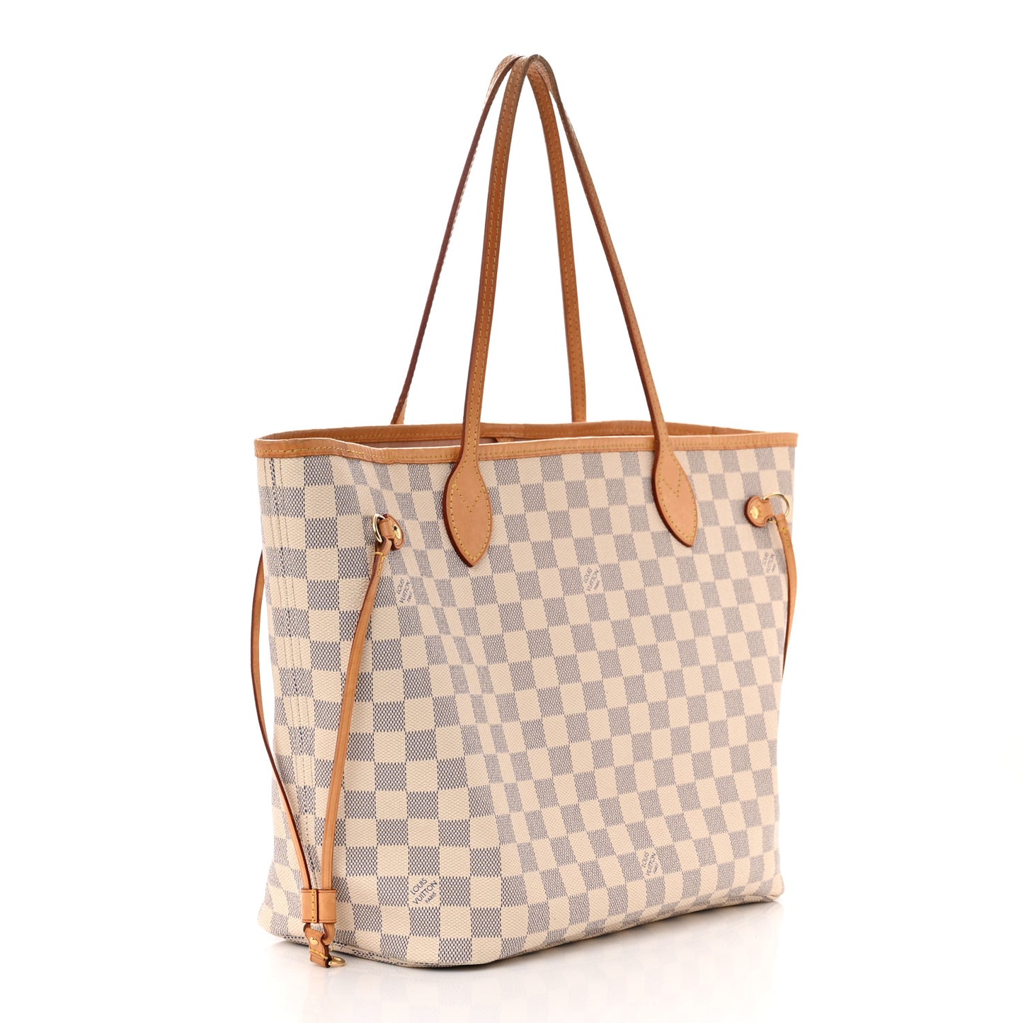 Damier Azur Neo Neverfull MM Rose Ballerine
