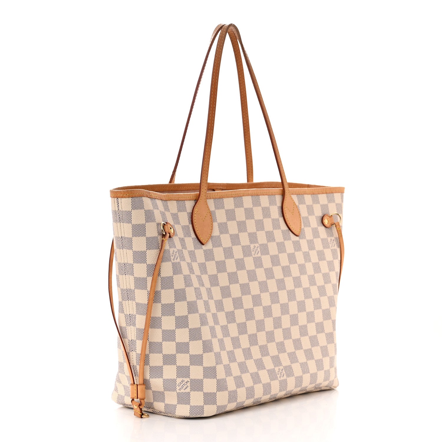 Louis Vuitton Damier Azur Neo Neverfull MM Rose Ballerine 4 of 16