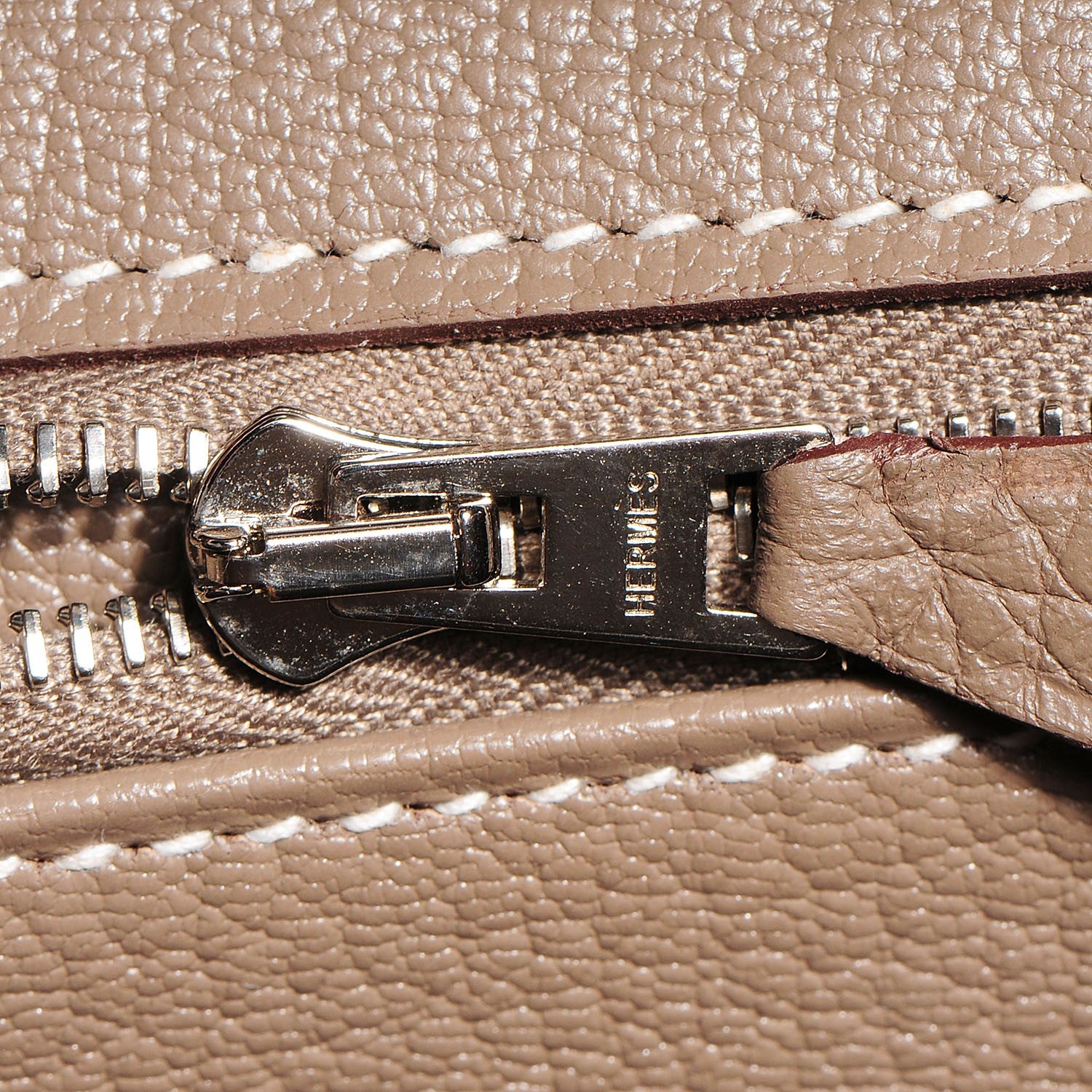 Hermes Taurillon Clemence Birkin 35 Etoupe 21 of 27