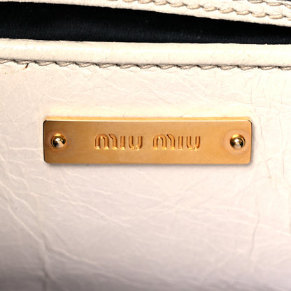 Miu Miu Vitello Shine Zip Tote Quarzo 6 of 17