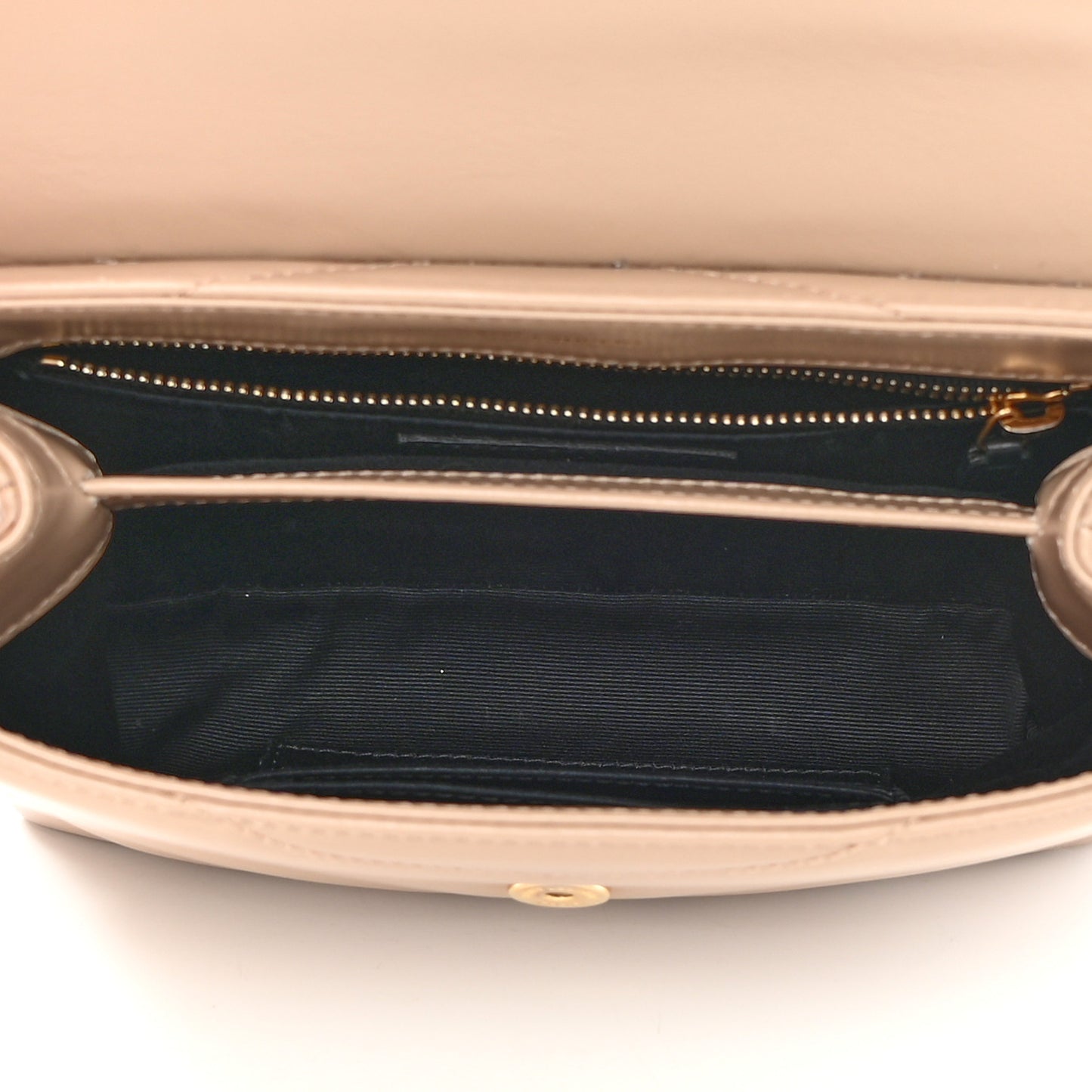 Calfskin Y Quilted Monogram Toy Loulou Crossbody Bag Latte