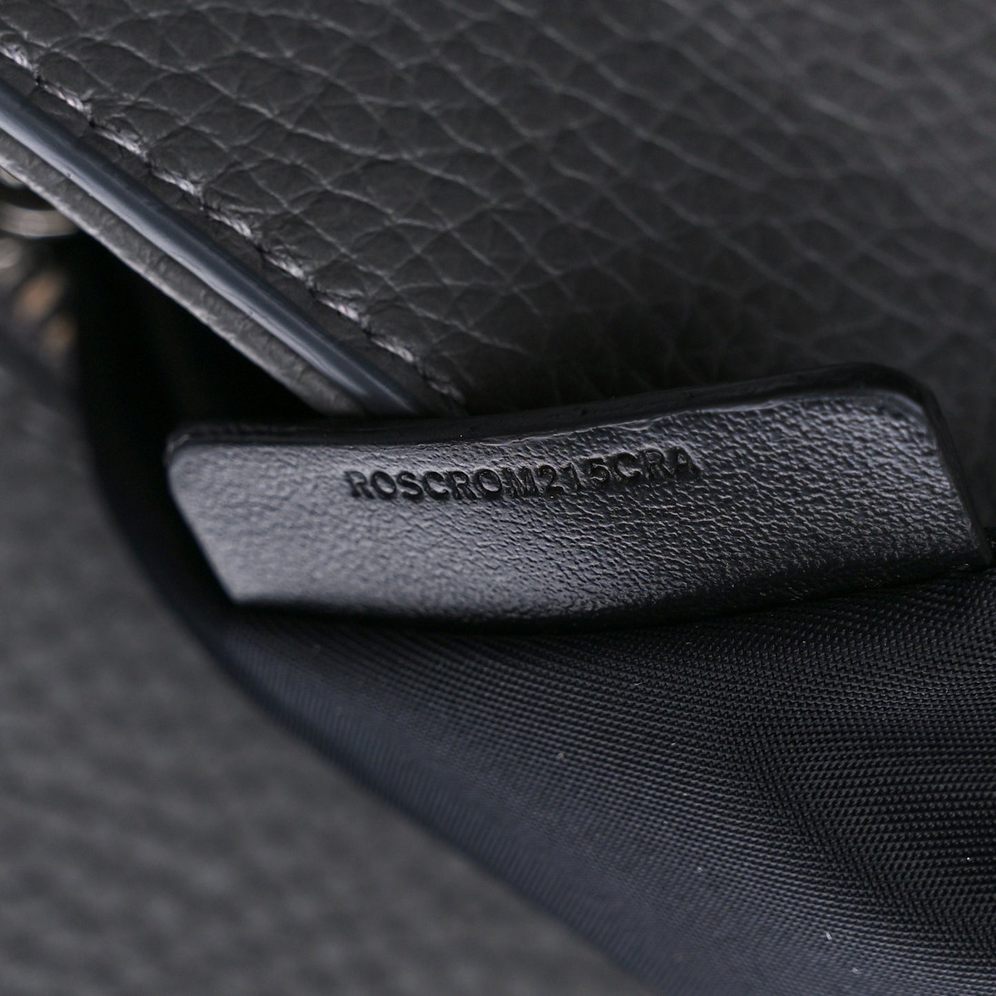 Calfskin Logo Messenger Charcoal Grey