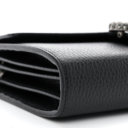 Gucci Calfskin Mini Dionysus Chain Wallet Black 9 of 12