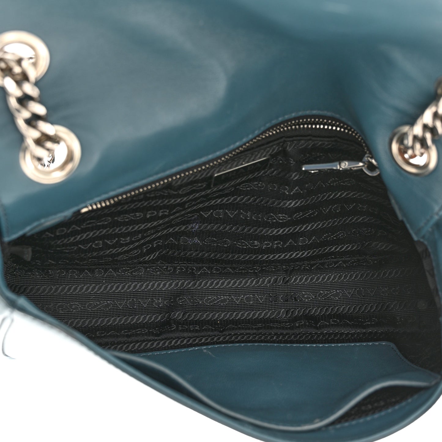 Saffiano Soft Calfskin Chain Crossbody Bag Ottanio