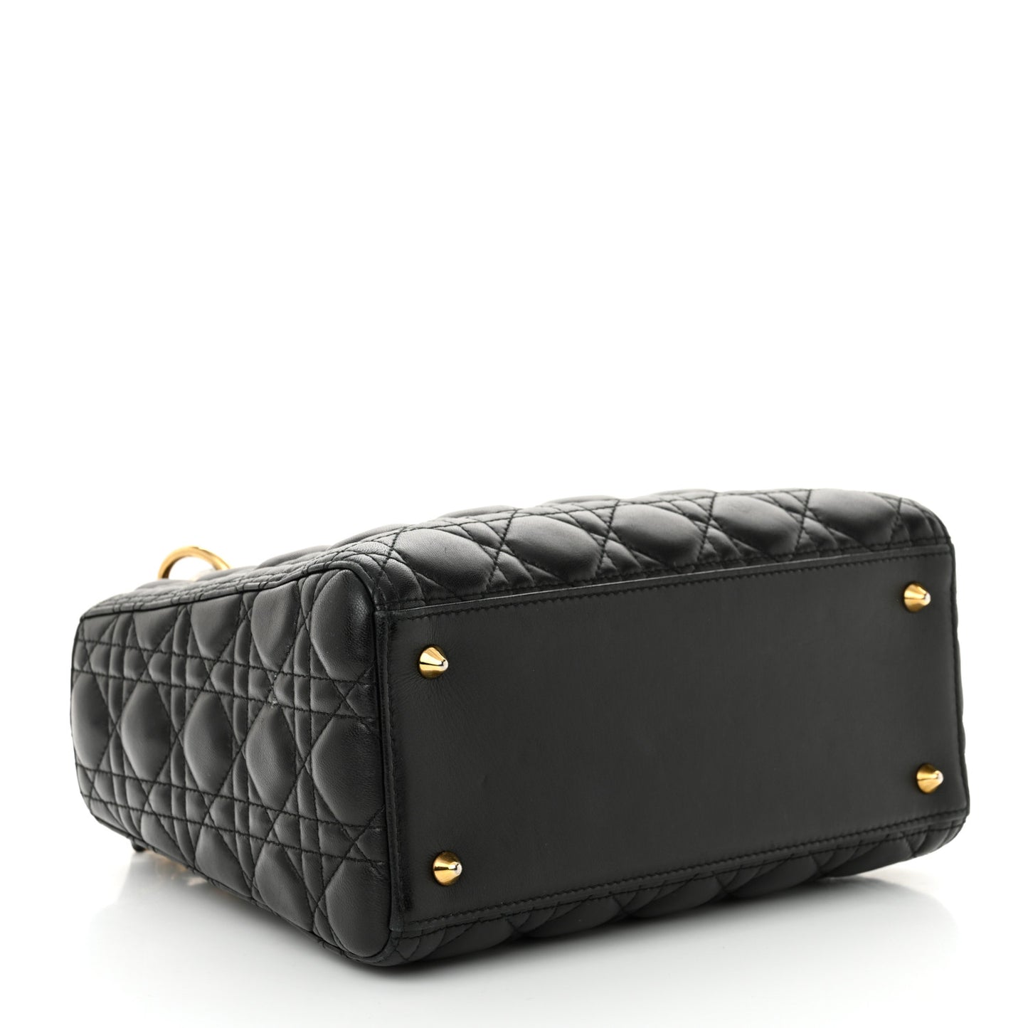 Lambskin Cannage Medium Lady Dior Black