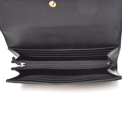 Gucci Suede Patent GG Web Ophidia Continental Wallet Black 5 of 7