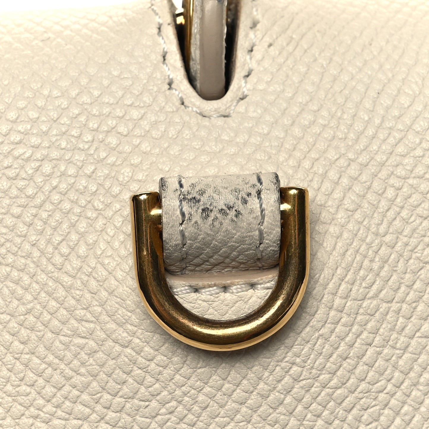 Grained Calfskin Mini Belt Bag White