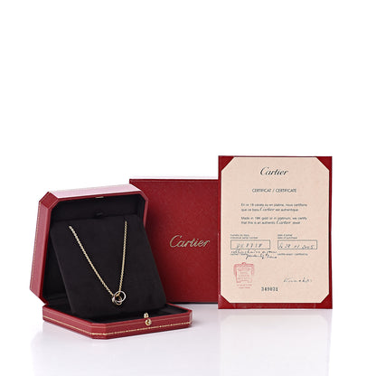 Cartier 18K Pink Yellow White Gold Baby Trinity Pendant Necklace 7 of 7