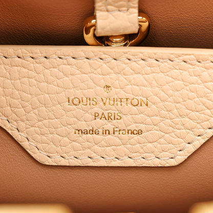 Louis Vuitton Taurillon Gradient Capucines PM Cloudy Creme 6 of 18