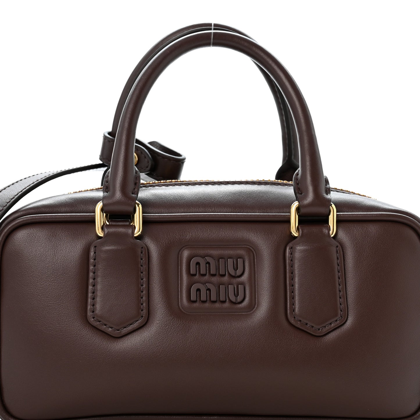 Calfskin Mini Arcadie Top Handle Bag Briarwood