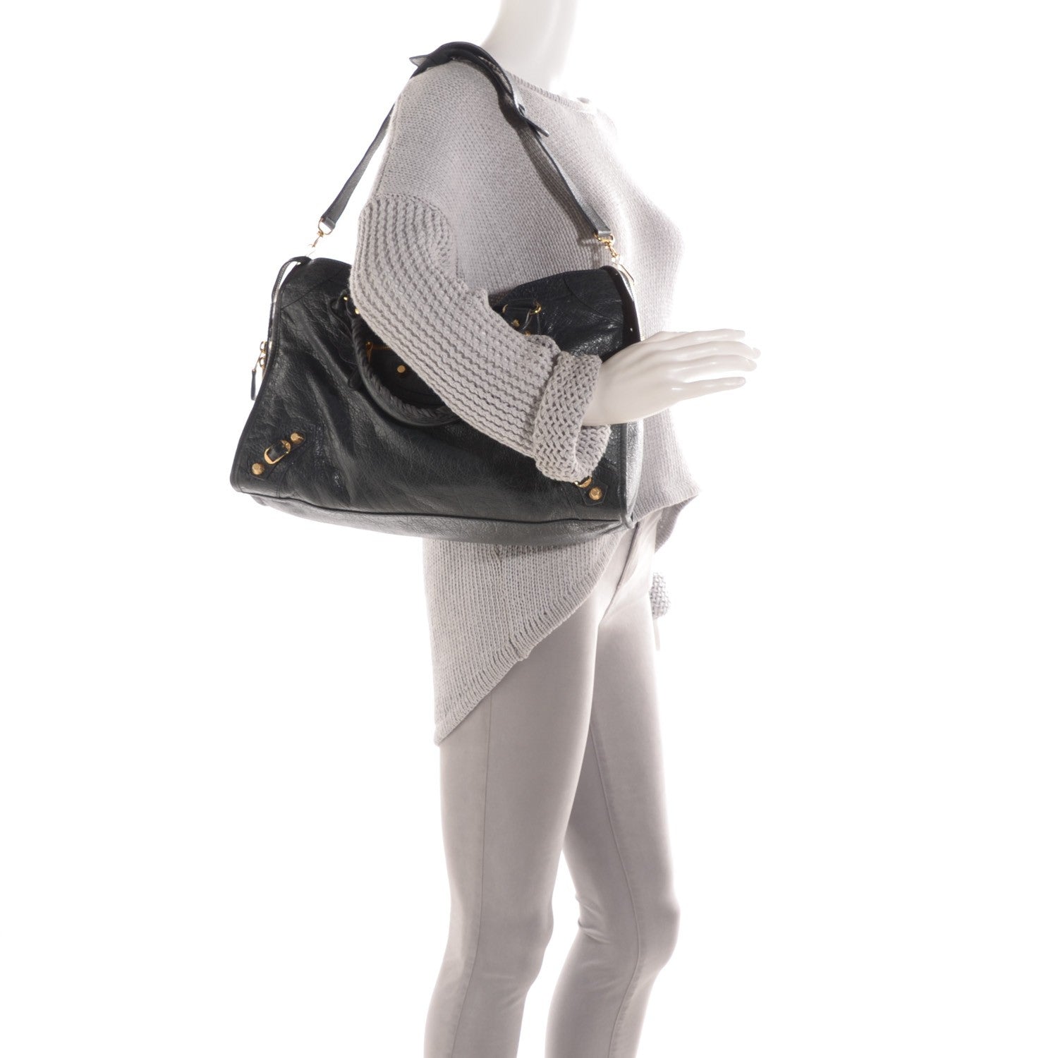 Balenciaga Agneau Giant 12 Gold Hardware City Anthracite 2 of 9