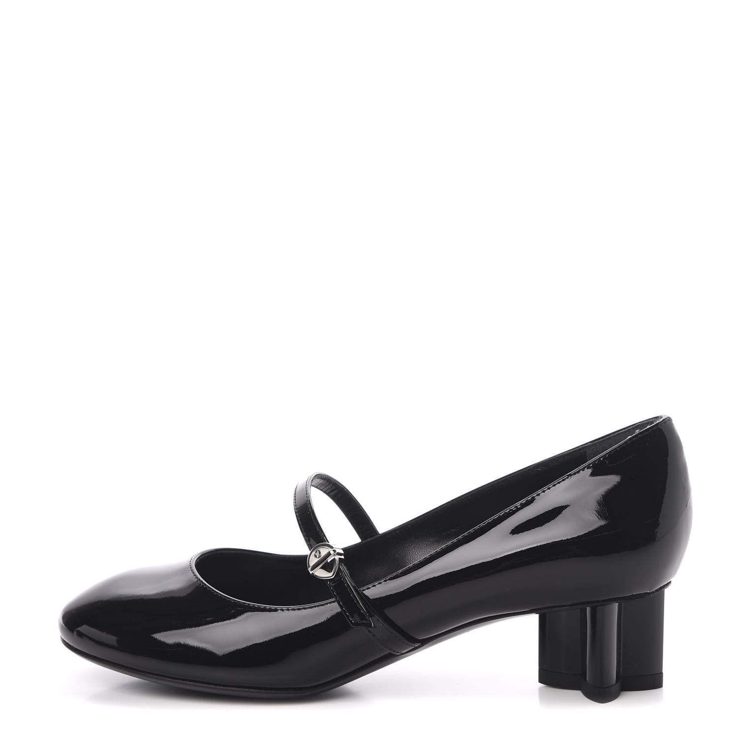 Louis Vuitton Patent Uniformes Silhouette 40mm Pumps 35 Black 1 of 8