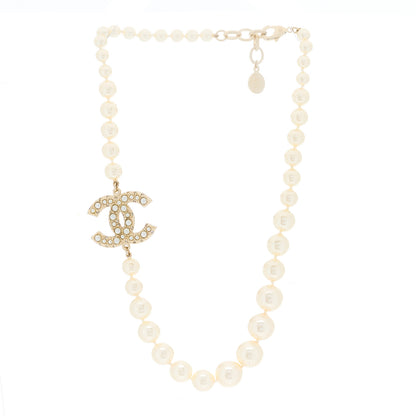 Chanel Pearl CC 100th Anniversary Necklace Light Gold 2 of 5