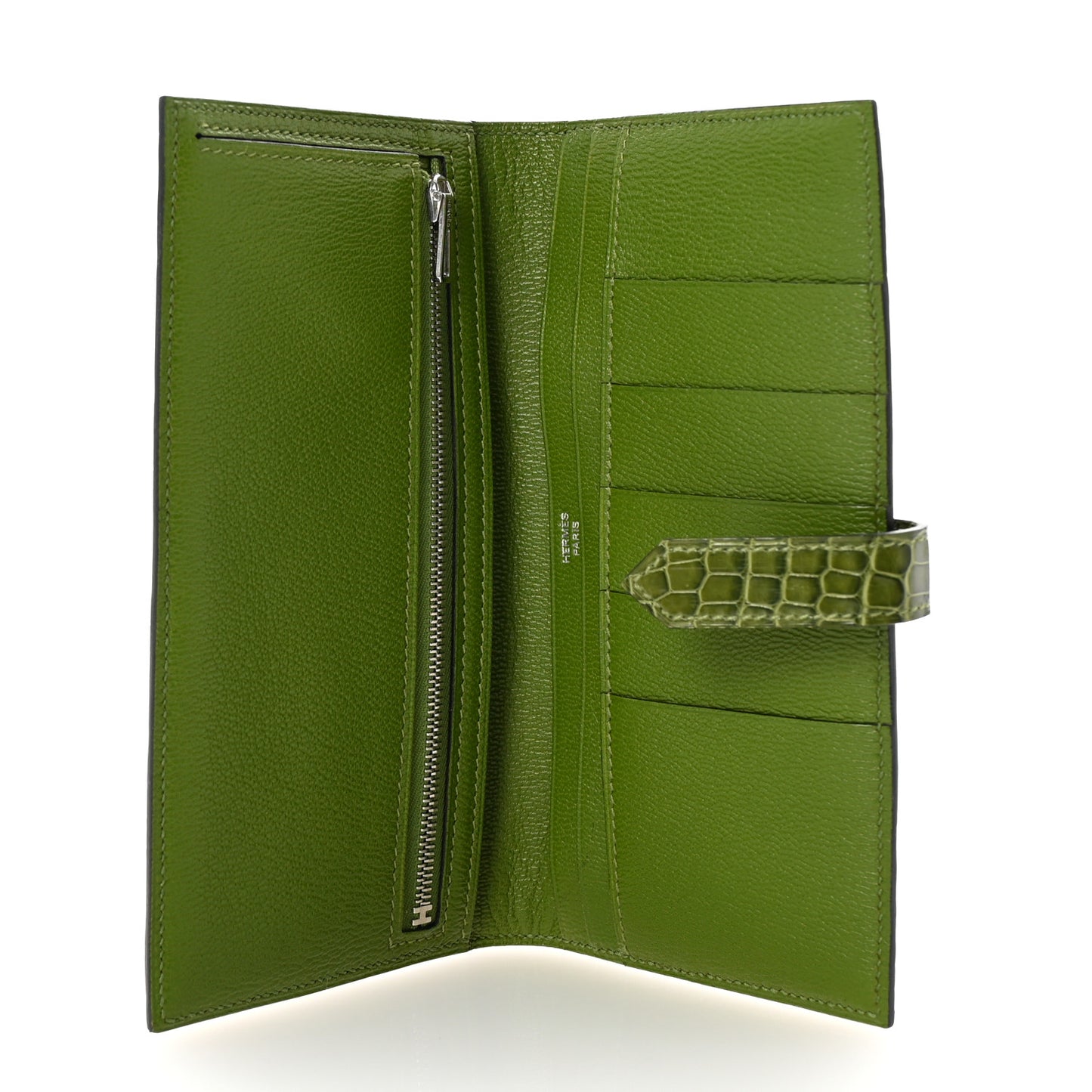Shiny Alligator Bearn Wallet Cactus