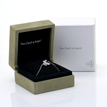 Van Cleef & Arpels 18K White Gold Diamond Mini Frivole Bracelet 7 of 7