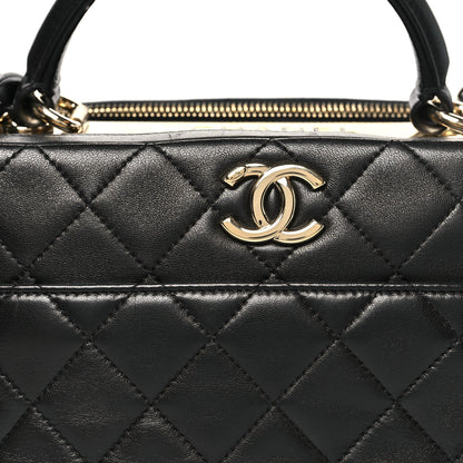 Chanel Lambskin Quilted Medium Trendy CC Bowling Bag Black 8 of 10
