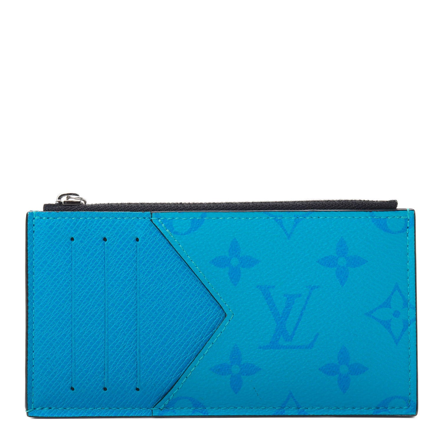 Louis Vuitton Taigarama Coin Card Holder Blue Lagoon 1 of 7