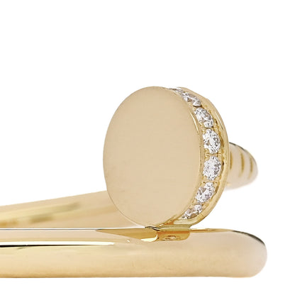 Cartier 18K Yellow Gold Diamond Juste Un Clou Ring 57 8 4 of 6