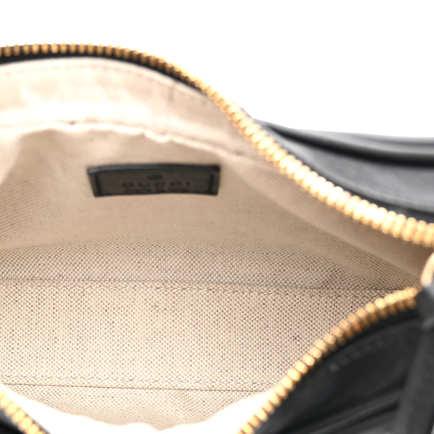 Gucci Aria Calfskin Web Small Attache Shoulder Bag Black Black 5 of 11