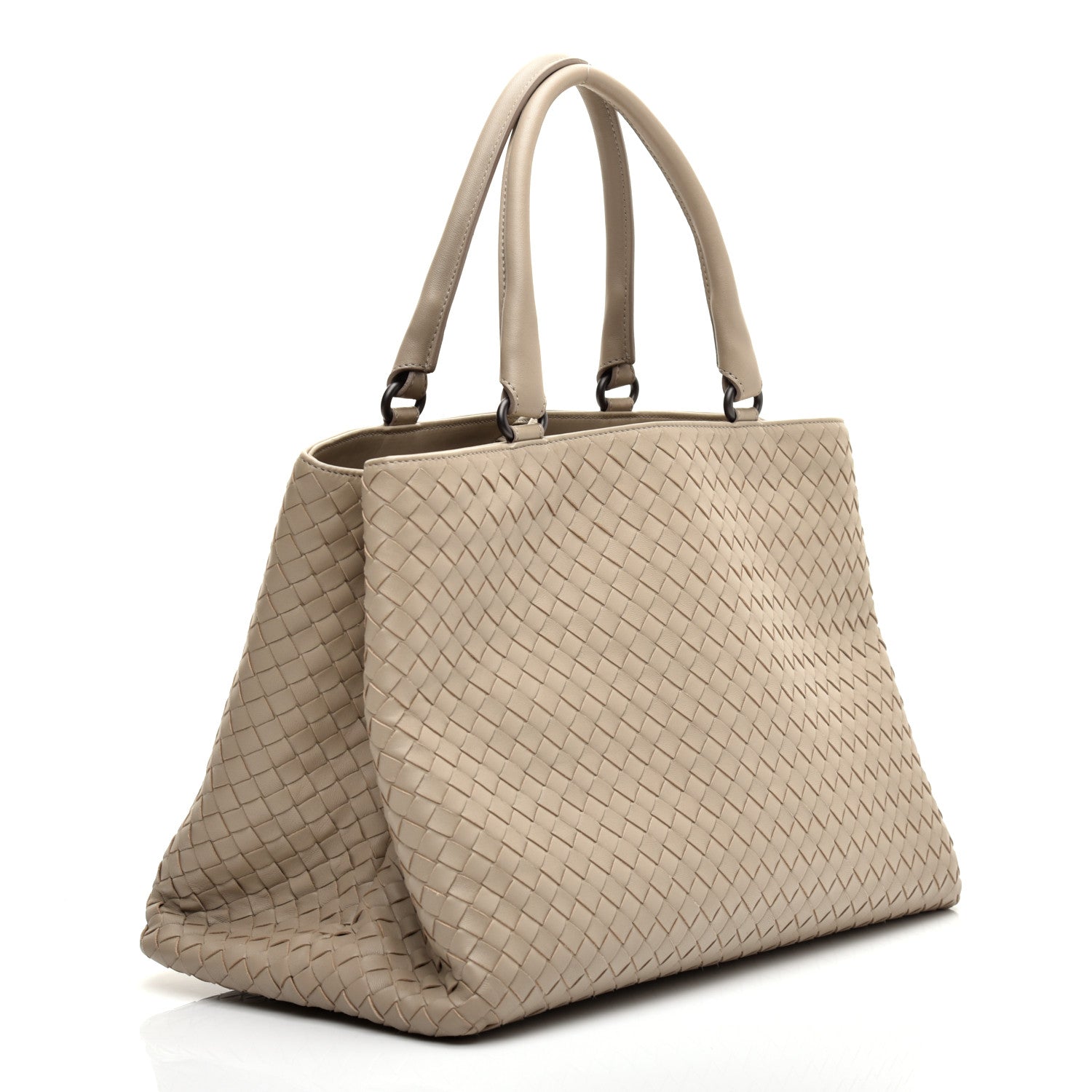 Bottega Veneta Nappa Intrecciato Milano Tote Mink 3 of 13