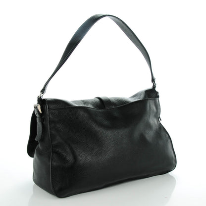 Prada Vitello Daino Shoulder Flap Bag Nero Black 3 of 7