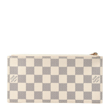 Louis Vuitton Damier Azur Pochette Felicie Chain Wallet Rose Ballerine 11 of 14