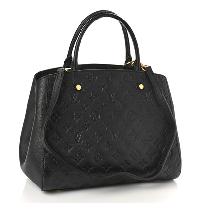 Louis Vuitton Empreinte Montaigne MM Black 3 of 12